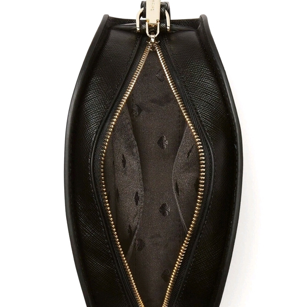 New Kate Spade Perry Leather Dome Crossbody Black Nwt - Picture 4 of 4